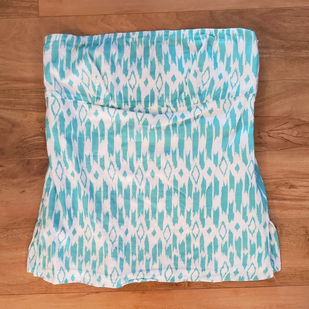 J CREW strapless flutter tank top S sz 4